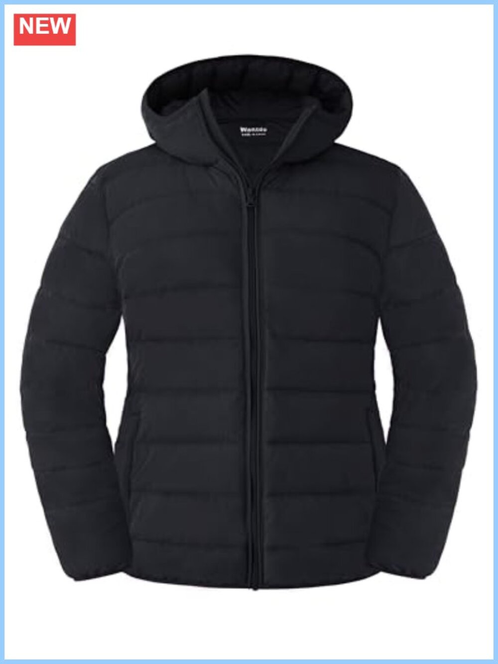 Plus Size Quilted Puffer Jacket Hooded Packable Winter Coat